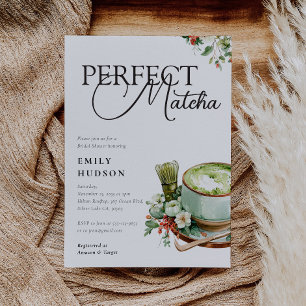 She Found Her Perfect Matcha Bridal Shower Invitation