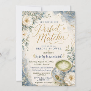 She Found Her Perfect Matcha Bridal Shower Invitation