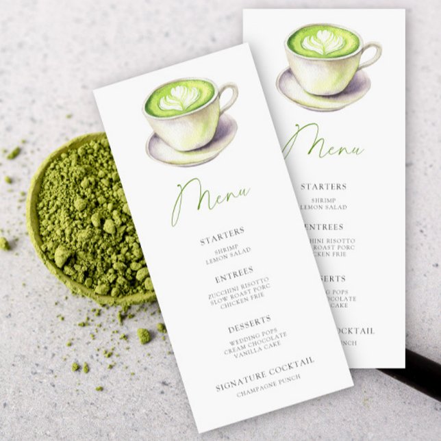 She found her perfect matcha Bridal shower menu (Creator Uploaded)