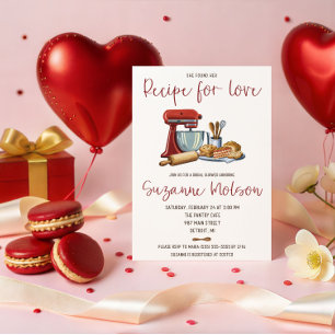 She Found her Recipe for Love! Bridal Shower Invitation