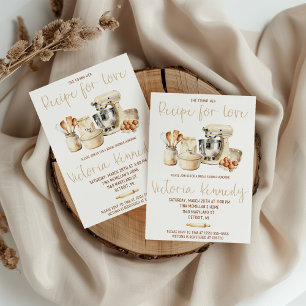 She Found her Recipe for Love! Bridal Shower Invitation
