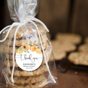 She Found her Squeeze Bridal Shower  Classic Round Sticker