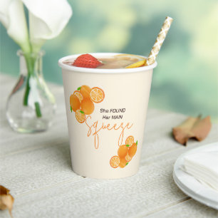 She Found Her Squeeze Bridal Shower Paper Cups