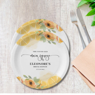 She Found her Squeeze Bridal Shower Paper Plate