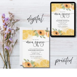 She found Main Squeeze Bridal Shower Invitation