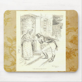 She hero out her hand mouse pad