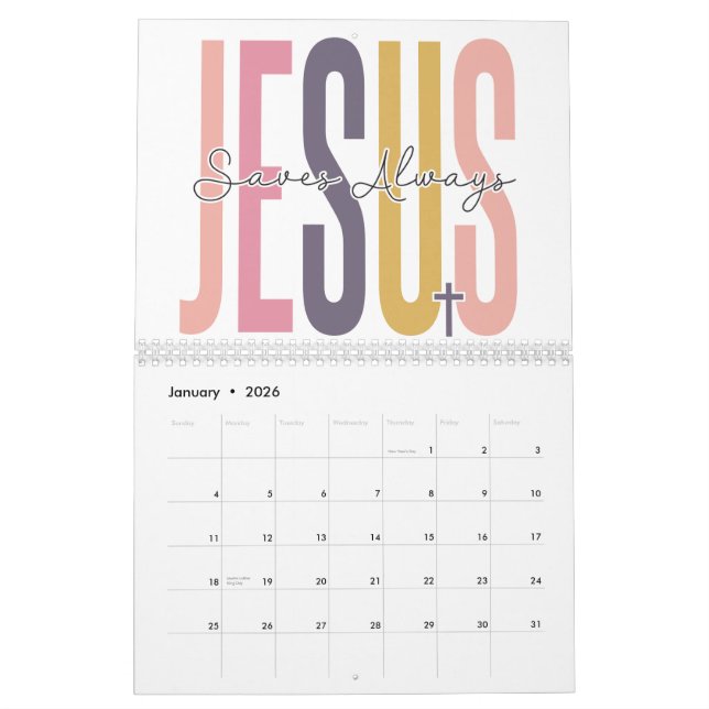 She inspirational motivational Christian Bible Calendar (Jan 2026)