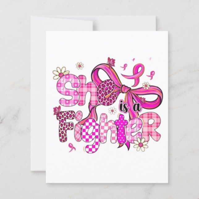 💪🎀 She is a Fighter 💖🌸 (Front)