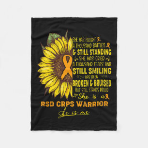 She Is A Rsd Crps Warrior She Is Me  Fleece Blanket