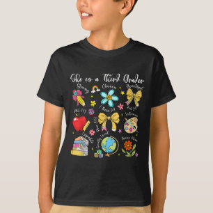 She Is A Third Grader Bible Verses Back To School  T-Shirt