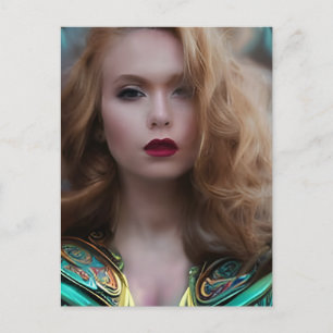 She is a Warrior Postcard