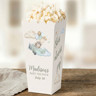She is Almost Pop Bearly Wait Aeroplane Boy Popcor Favour Box