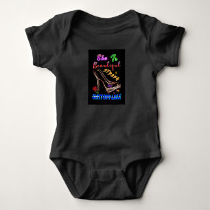 She Is Beautiful Strong Unstoppable Baby Bodysuit