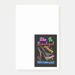 She Is Beautiful Strong Unstoppable Post-it Notes
