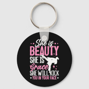 She Is Beauty She Is Grace She Will Kick You In Th Key Ring