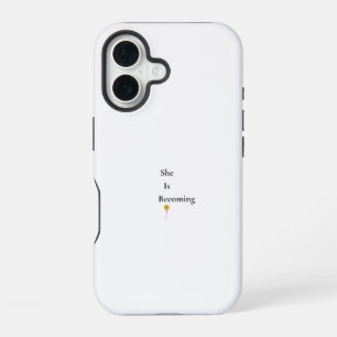She Is Becoming Floral iPhone 16 Case