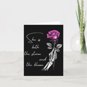 She Is Both The And The Blossoming Gift For Girls  Card