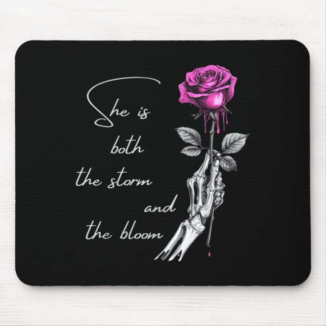 She Is Both The And The Blossoming Gift For Girls  Mouse Pad (Front)