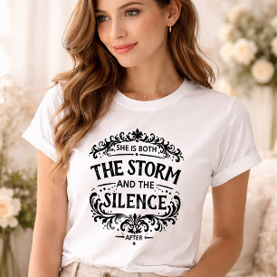 She Is Both The Storm and The Silence Vintage T-Shirt