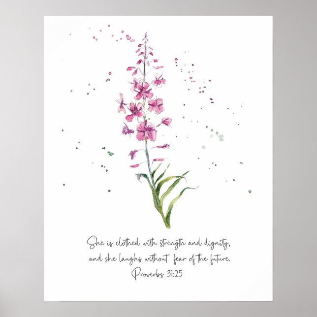 She is clothed poster wall art (Front)