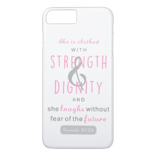 she is clothed with strength & dignity proverbs 31 Case-Mate iPhone case