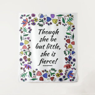 She is Fierce Large Tapestry