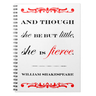 She is Fierce Spiral Notebook