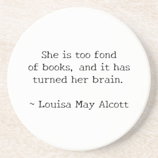 She is Fond of Books Coaster