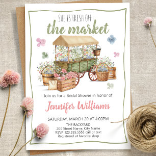 She Is Fresh Off The Market Bridal Shower Invitation