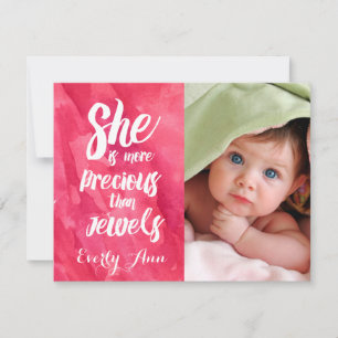 She is more Precious than Jewels Baby Girl