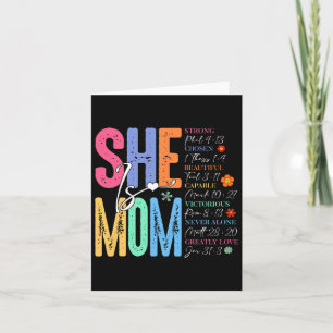 She Is Mum Christian Mother's Day Jesus Mama Relig Card