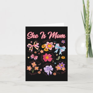 She Is Mum Christian Mothers Day Jesus Mama Religi Card