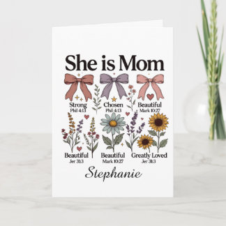 She is Mum | Faith Greeting Card