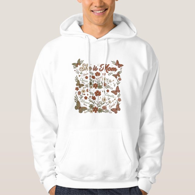She Is Mum Strong Chosen Capable  Hoodie (Front)