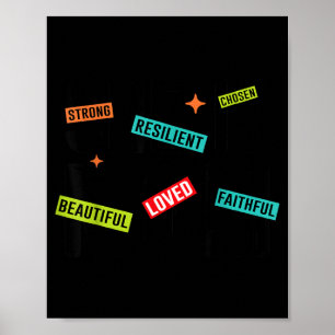 She is Mum Strong Chosen Mothers Day Mum Poster