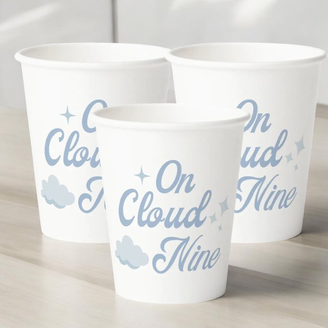 She Is On Cloud 9 Bachelorette Party Paper Cups (Creator Uploaded)