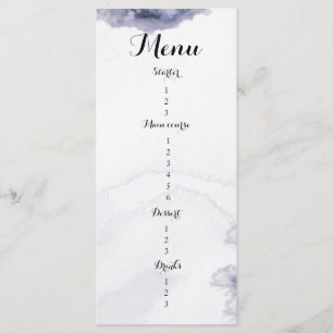 She is on cloud nine bridal shower menu