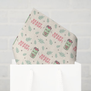 She Is Ready To Pop Baby Shower Boho Kawaii Soda Tissue Paper
