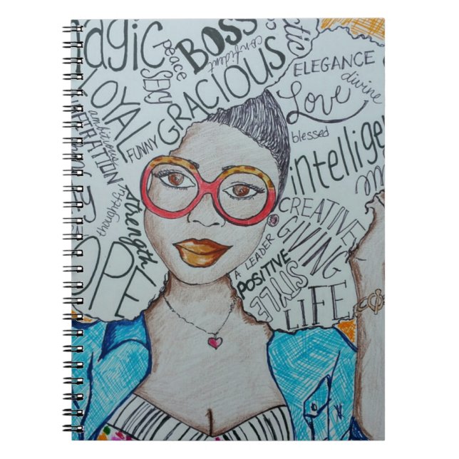 She Is... Spiral Notebook (Front)