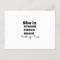 she is strong feirce brave full of fire