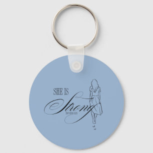She is Strong Proverbs 31:25 Key Ring