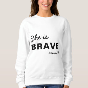 She Is Strong Proverbs Faith Christian Quote Sweatshirt