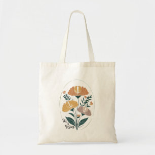 She is Strong Psalm Boho Christian Inspirational T Tote Bag