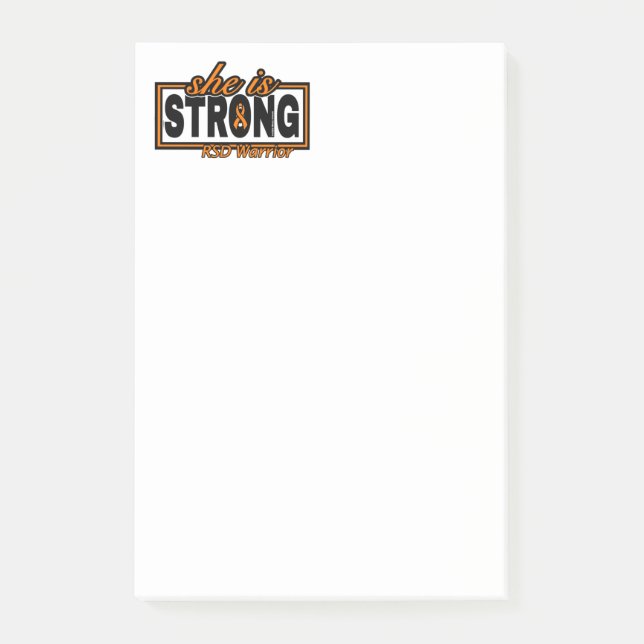 SHE IS STRONG...RSD POST-IT NOTES (Front)