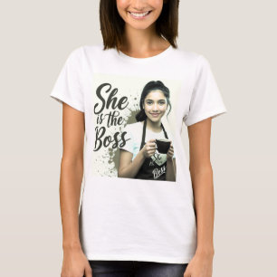 she is the boss women day T-Shirt