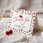 She is The Cherry on top Baby Shower Thank You Card<br><div class="desc">Say thanks in style with this Cherry Baby Shower Thank You Card</div>