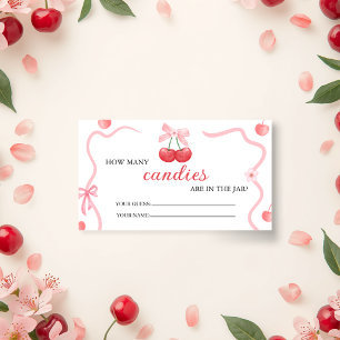 She Is the Cherry on Top Guess How Many Card