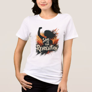 She is the Revolution- Women’s History Month Tri-Blend Shirt