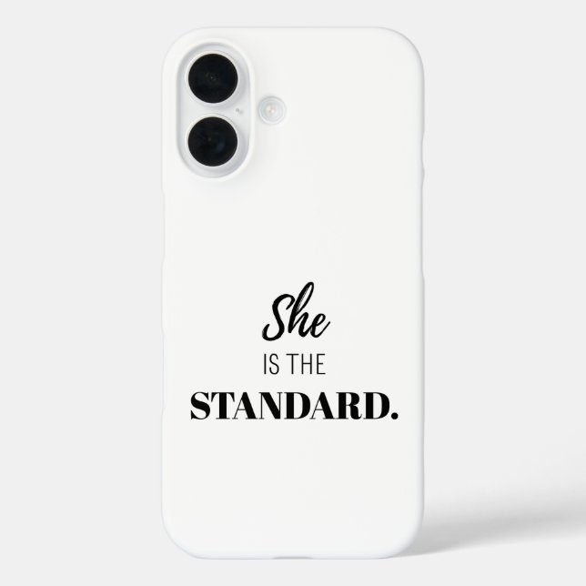 She Is the Standard – Bold Feminine Empowerment Case-Mate iPhone Case (Back)