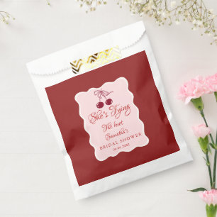 She is tying the knot Bridal Shower Favour Bags